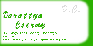 dorottya cserny business card